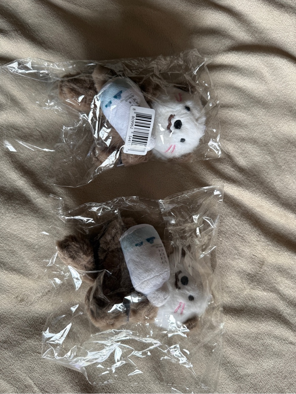 Plush toy keychain for 2 - brand new